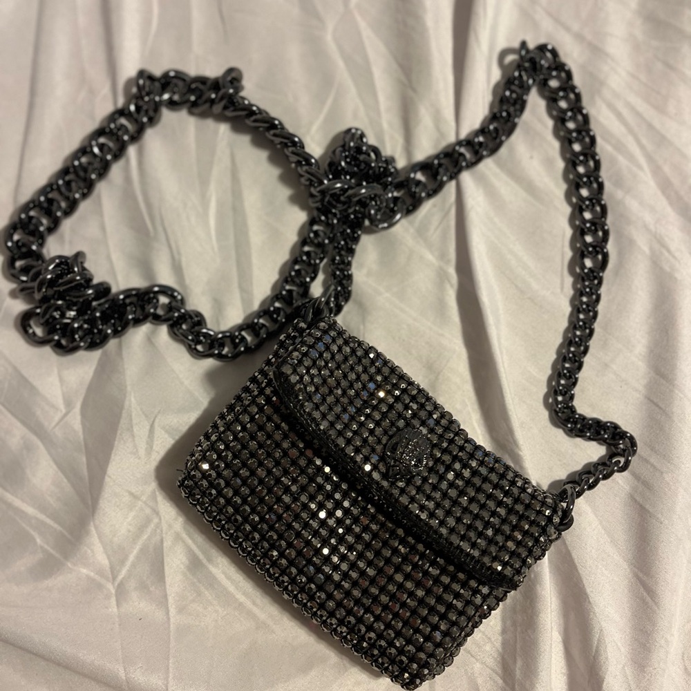 Kurt Geiger Black Crystal Mini Bag